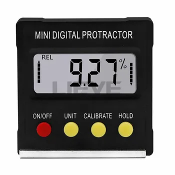 Instrumente de măsurare 360 de Grade Mini Raportor Digital Inclinometru Electronic Cutie Bază Magnetică fierbinte de vânzare
