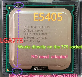 Intel Xeon E5405 2.0 GHz/12M/1333Mhz/CPU egal cu LGA775 Core 2 Quad Q8200 CPU,(funcționează pe placa de baza LGA775 Gratuit)