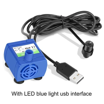 Interfata USB Unic Conceput Albastru Pompa DR-DC160 Cu Led Lumina Albastra Pentru animale de Companie Automat Distribuitor de Apă Picătură de transport maritim