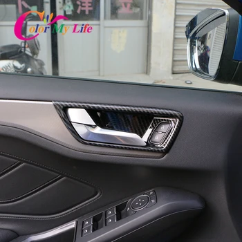 Interioare Auto Ușă Interioară Castron Protector de Acoperire Cadru Trim Fit pentru Ford Noul Focus 4 MK4 2019 2020 Styling Auto Accesorii