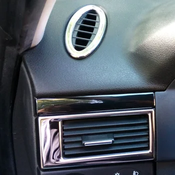 Interior din oțel inoxidabil guri de aer conditionat AC acoperi ornamente pentru Lada Priora Hatchback Sedan VAZ 2170 2171 2172
