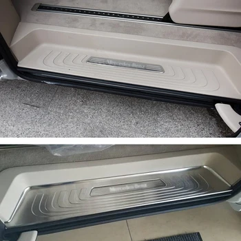 Interior din Oțel inoxidabil Mașină Pragului de Ușă Scuff de Înmatriculare Auto Pentru Benz V-CLASS V200 V220 V250 V260 W447 Vito Legume Valente-2019