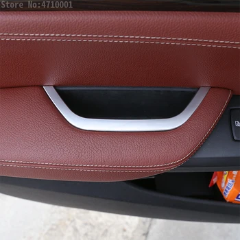 Interior Șoferului,Ușa de la Mașină Cotiera Cutie Depozitare Cadru Capac Ornamental ,ABS Cromat Pentru BMW X3 F25 2011-2017,X4 F26 2013-2017,Auto-styling