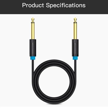 Intervenție Aux Cablu de Chitara Jack 6.5 6.5 mm 6,5 mm Cablu Audio de 6,35 mm Cablu Aux Stereo pentru Chitara Mixer Amplificator de cablu Difuzor
