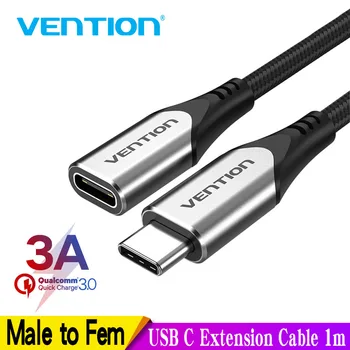 Intervenție USB C Cablu de Extensie de Tip C Extender Cablu 4K Thubderbolt 3 de sex Masculin la Feminin Cablu pentru MacBook Pro USB 3.1 Cablu de Extensie