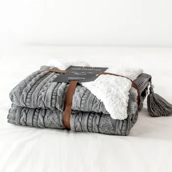 Inya de Înaltă calitate de Oi Pături de iarnă Iarna caldura Tricotate din lână pătură de Canapea/Pat capacul quilt Tricotate pătură