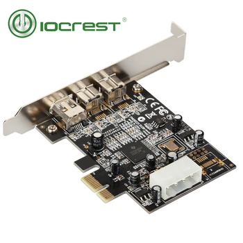 IOCREST PCI Express 3 Port Firewire 1394B & 1394A PCIe 1.1 x1 Card TI XIO2213B Chipset