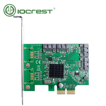 IOCREST SATA III 4 Port PCI-e Versiunea 2 , x2 Slot Card de Controler cu Low Profile Bracket