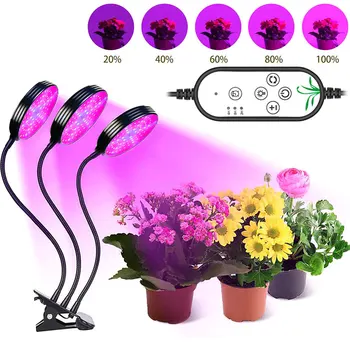 IP65 LED-uri Cresc Light USB Fito Regla Lampa 3-cap Spectru Complet Cu Control Pentru Plante, Răsaduri de Flori de Interior Fitolamp Crească Cutie