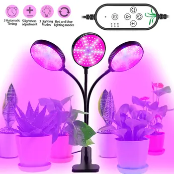 IP65 LED-uri Cresc Light USB Fito Regla Lampa 3-cap Spectru Complet Cu Control Pentru Plante, Răsaduri de Flori de Interior Fitolamp Crească Cutie