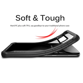IPAKY Caz de Telefon Pentru Samsung Galaxy S8 S9 Plus la Șocuri Armura Monostrat Silicon Moale Înapoi Caz Acoperire Pentru Samsung S8 S9