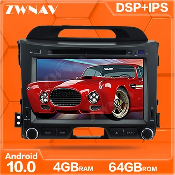 IPS Android 10.0 4G+64GB ecran DVD Auto Player Navi GPS Pentru KIA Sportage 2010-2016 Auto Radio Stereo Multimedia Player Unitatea de Cap