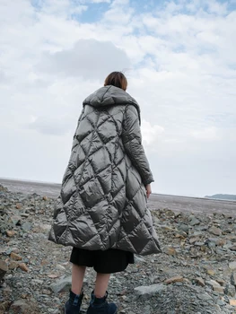 IRINACH39 2020 Colectia de Iarna new sosire lungi casual simple, reversibile, alb rață jos haina jacheta femei