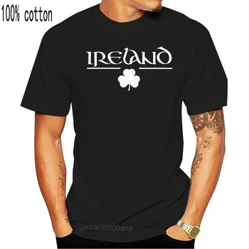 Irlanda Bărbați T-Shirt - Trifoiul Irlandez Tricou Shamrock Scrisoare de Turism Barbati Brand-Modele Slim Fit Bumbac Film T-Shirt