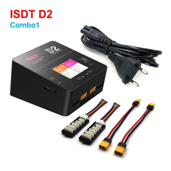 ISDT D2 Combo Cu Doi Cablu de Încărcare Și Două JST-XH Balance Board 200W Dual Incarcator Pentru Lipo Leu LiHV Viața Bateriei NiMh