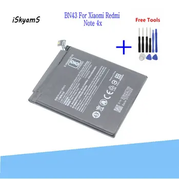 ISkyams 1x 4100mAh / 15.8 Wh BN43 / BN 43 Înlocuirea Bateriei Bateria Batterij Pentru Xiaomi Redmi Notă 4X 4 X + Instrumente de Reparare Kit