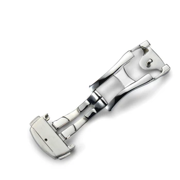 IStrap 16mm 18mm 20mm argint 316L din Oțel Inoxidabil Lustruit de Implementare Ceas Catarama Incuietoare Pentru Omega Curea de Ceas Trupa