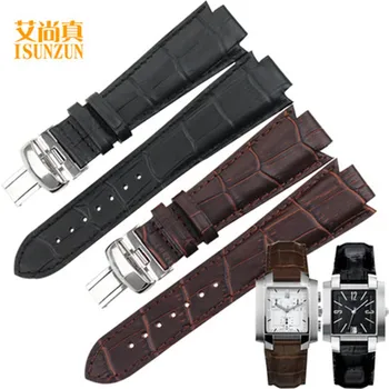 ISUNZUN Trupa Ceas Pentru Tissot T60 Autentice din Piele de Curea de Ceas Pentru Bărbați Și Femei Convex 14MM Banda de Ceas de Moda Watchbands