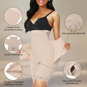 Iubitor De Frumusete Pentru Femei Talie Mare Modelarea Chilotei Respirabil Body Shaper Comprima Abdomen Slăbire Burtă Chiloți Panty Modelatori