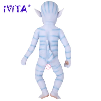 IVITA WG1806 51cm 2900g Silicon Renăscut Baby Dolls Realiste Copil de Dormit cu Ochii Închiși Film Jucarii pentru Copii de Craciun
