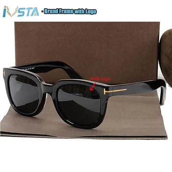 IVSTA TF211 ochelari de Soare cu logo-ul Real lucrate Manual Acetat Cadru Steampunk Femei Barbati Brand de Lux de Designer Supradimensionate Oglinda Mare