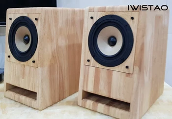 IWISTAO HIFI Speaker Gol Cabinet Terminat Labirint cu Structura din Lemn de Stejar pentru 3/4 Inch Full Range Difuzor Unitate de BRICOLAJ