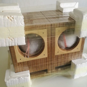 IWISTAO HIFI Speaker Gol Cabinet Terminat Labirint cu Structura din Lemn de Stejar pentru 3/4 Inch Full Range Difuzor Unitate de BRICOLAJ