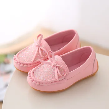 J Ghee Moda Copii Pantofi de Printesa Bomboane de Culoare din piele PU Cu Stras Strălucitor Fete Singure Pantofi pentru Copii-Casual Sneaker 21-36