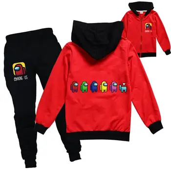 Jachete Haine Baieti Haine Fete Seturi Kawaii Drăguț Printre NOI Copii Stabilită de Îmbrăcăminte de tip Boutique, 2-15 Ani de Craciun