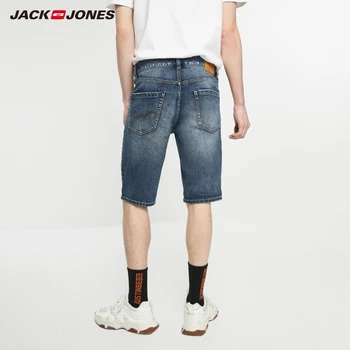 JackJones Men ' s Bumbac Stretch Straight Fit Denim pantaloni Scurți Stil Plajă| 219243513