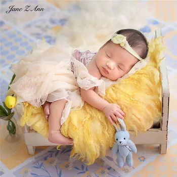 Jane Z Ann Nou-născut fotografie tinutele din dantela rochie de printesa de fetita foto îmbrăcăminte bentita+rochie studio de fotografiere idee