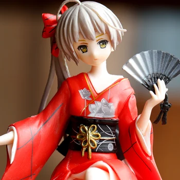 Japonia 13CM Yosuga no Sora Figura PVC Anime de Acțiune de Colectare a echipamentelor Periferice Papusa Jucarii Model Kimono Sora Figura de copil pentru cadou