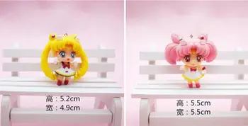 Japonia Anime Sailor Moon Figurina Tsukino Usagi PVC figurina de Colectie Model de Papusa 6 CM Anime sailormoon Brinquedos