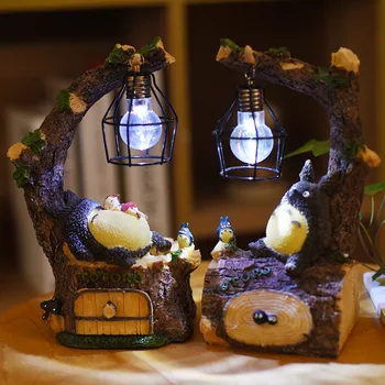 Japonia Anime Vecinul Meu Totoro Led Noapte Lumină Figura Jucărie Studio Ghibli Miyazaki Hayao Nu Fata De Om De Acțiune Figura Papusa
