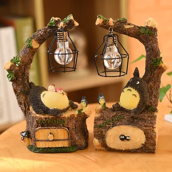 Japonia Anime Vecinul Meu Totoro Led Noapte Lumină Figura Jucărie Studio Ghibli Miyazaki Hayao Nu Fata De Om De Acțiune Figura Papusa