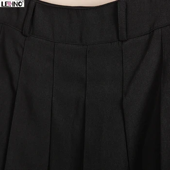 Japonia Moda Stil Preppy Fuste Negre Tiv Cu Alb Cu Dungi Femei Fete Școală Uniformă De Student Plisate Scurte Bottoms Pentru Tineri