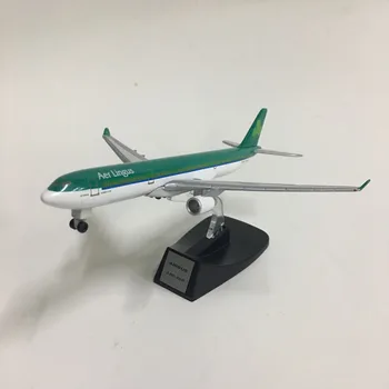 JASON TUTU 14cm Aer Lingus Airbus A330 Avion Model de Avion de Aeronave Model Model 1:400 turnat sub presiune, Metal avioane de jucărie