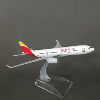 JASON TUTU Spania Iberia Airlines A330 Avion Model de Avion de Aeronave Model de Model de turnat sub presiune, Metal Avioane Model 16cm 1:400 de Avion