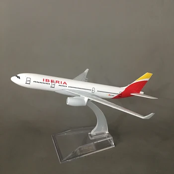 JASON TUTU Spania Iberia Airlines A330 Avion Model de Avion de Aeronave Model de Model de turnat sub presiune, Metal Avioane Model 16cm 1:400 de Avion