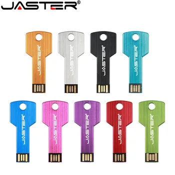 JASTER logo-ul USB Pen Drive mulțime de chei de Metal Stick de Memorie 4GB 8GB 16GB 32GB 64GB USB 2.0 Flash Drive pendrive Cle USB Disk