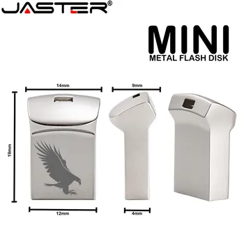 JASTER Super-Mini-Metal unitate flash USB 4GB 8GB 16GB 32GB 64GB Personaliza Pen Drive USB Memory Stick U disc cadou Personalizat logo-ul