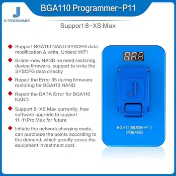 JC P11 P11F BGA110 Programator Pentru iPhone 8/8P/X/XR/XS/XSMAX/11/11PR/11PRO MAX Flash NAND de Date Citească și să Scrie