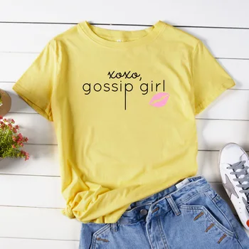 JCGO de Vara din Bumbac pentru Femei T Shirt 5XL Plus Dimensiune Scrisori de Imprimare Maneca Scurta Tricou Topuri Simple, Casual, O-Gât de sex Feminin Tricouri