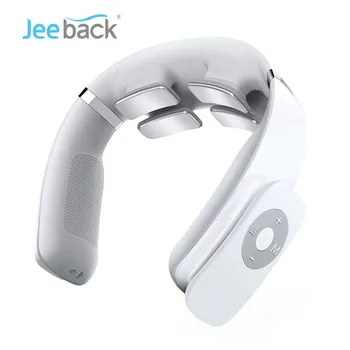 Jeeback G3 Electric fără Fir aparat de masat ZECI de Puls Scuti Dureri de Gat 4 Cap Vibrator Incalzire Masaj Cervical de Îngrijire a Sănătății