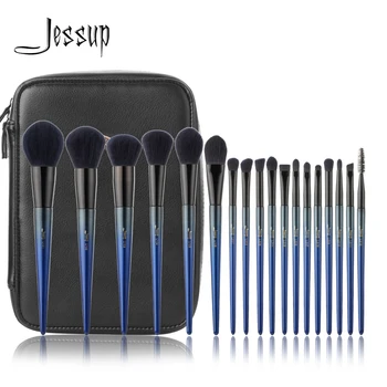 Jessup 18pcs Royal Machiaj-Pensule-Set pincel pentru maquiagem Fundație, Fard de pleoape de lux Perii T263 Sac de Cosmetice CB005 Instrument de Frumusete