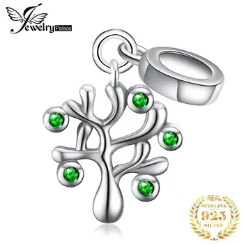 JewelryPalace de Viață a Copac Cubic Zirconia Farmecele Argint 925 Margele DIY Bijuterii Frumoase Cadouri Pentru Femei Nou de Vânzare Fierbinte