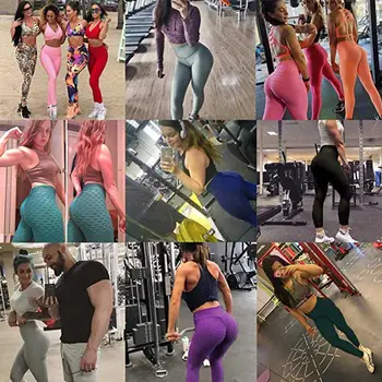 JGS1996 Pantaloni de Yoga de Fitness Sport, Jambiere Jacquard Sport, Jambiere de sex Feminin care Rulează Pantaloni cu Talie Înaltă Yoga Strans Pantaloni Sport