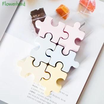 Jigsaw Puzzle Silicon Săpun Mucegai pentru a Face Săpun de Rășină Mucegai Manual DIY Cub de Gheata Tava de Tort de Ciocolata Bomboane Jeleu, Budinca de Mucegai