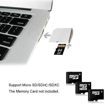 Jimier 5pcs Micro SD TF Card SD Kit Mini Adaptor Profil Redus pentru Depozitare Suplimentar Macbook Air / Pro / Retina Alb Negru