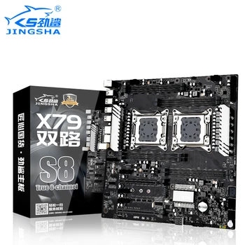 Jingsha X79 S8, Dual PROCESOR Placa de baza cu Xeon E5 2620 și 2*16gb ddr3 1600mhz ecc REG suport RAM 8 Canale